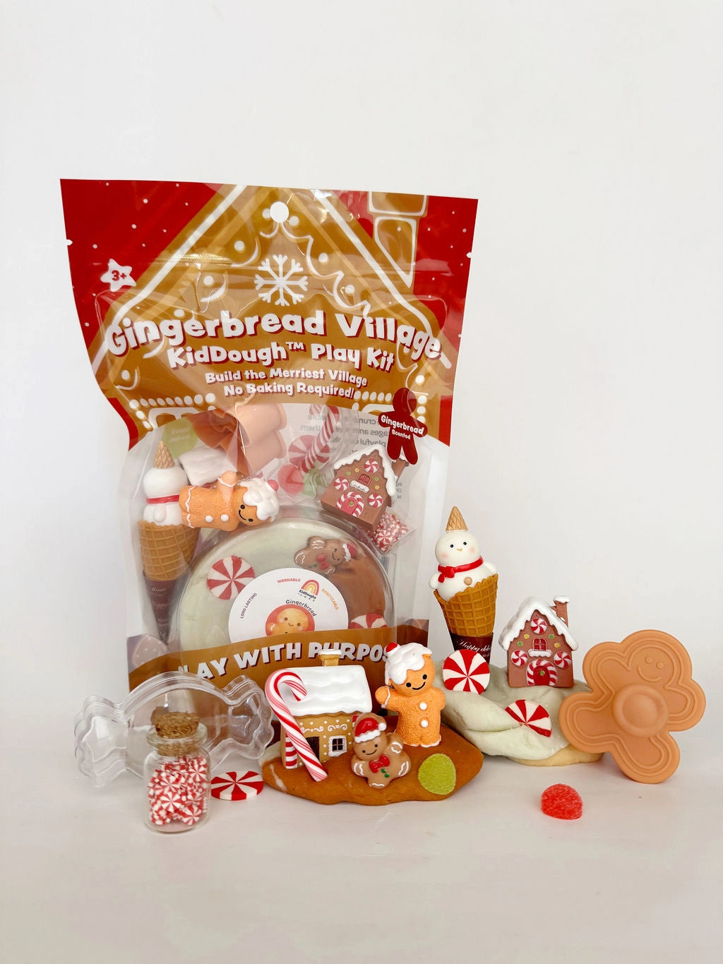 KidDough Playkit | Gingerbread Village