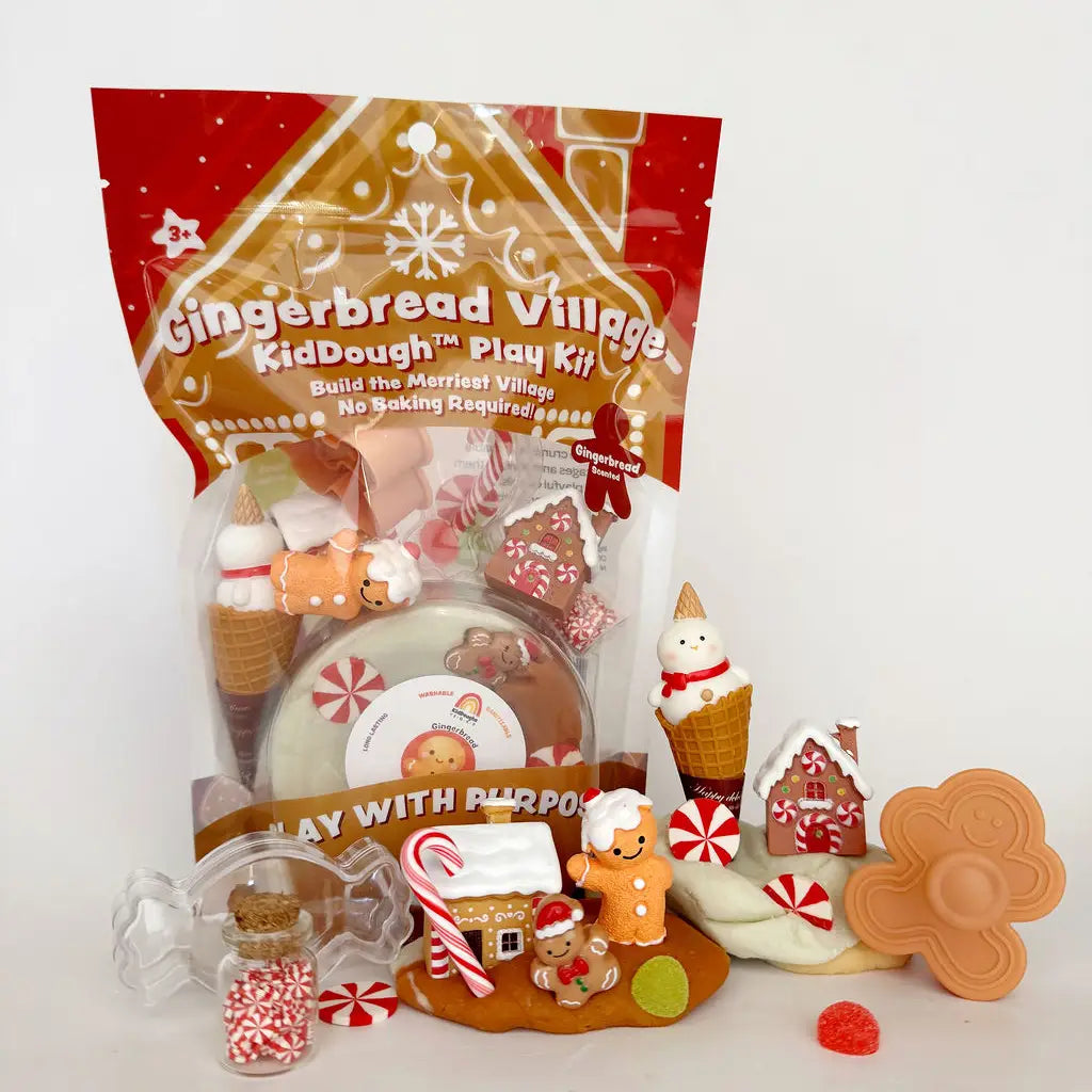 KidDough Playkit | Gingerbread Village