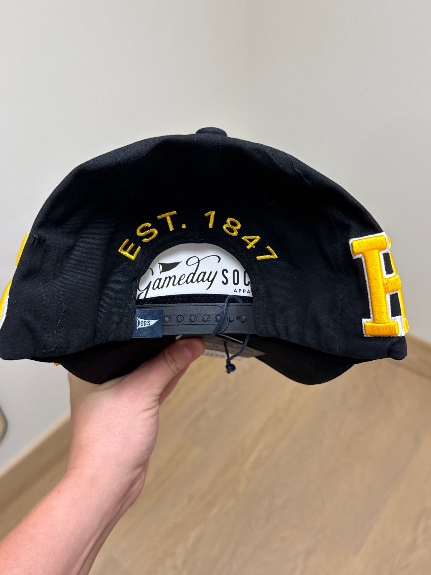 Iowa Phipps Away Split 5 Panel Canvas Baseball Hat | Black
