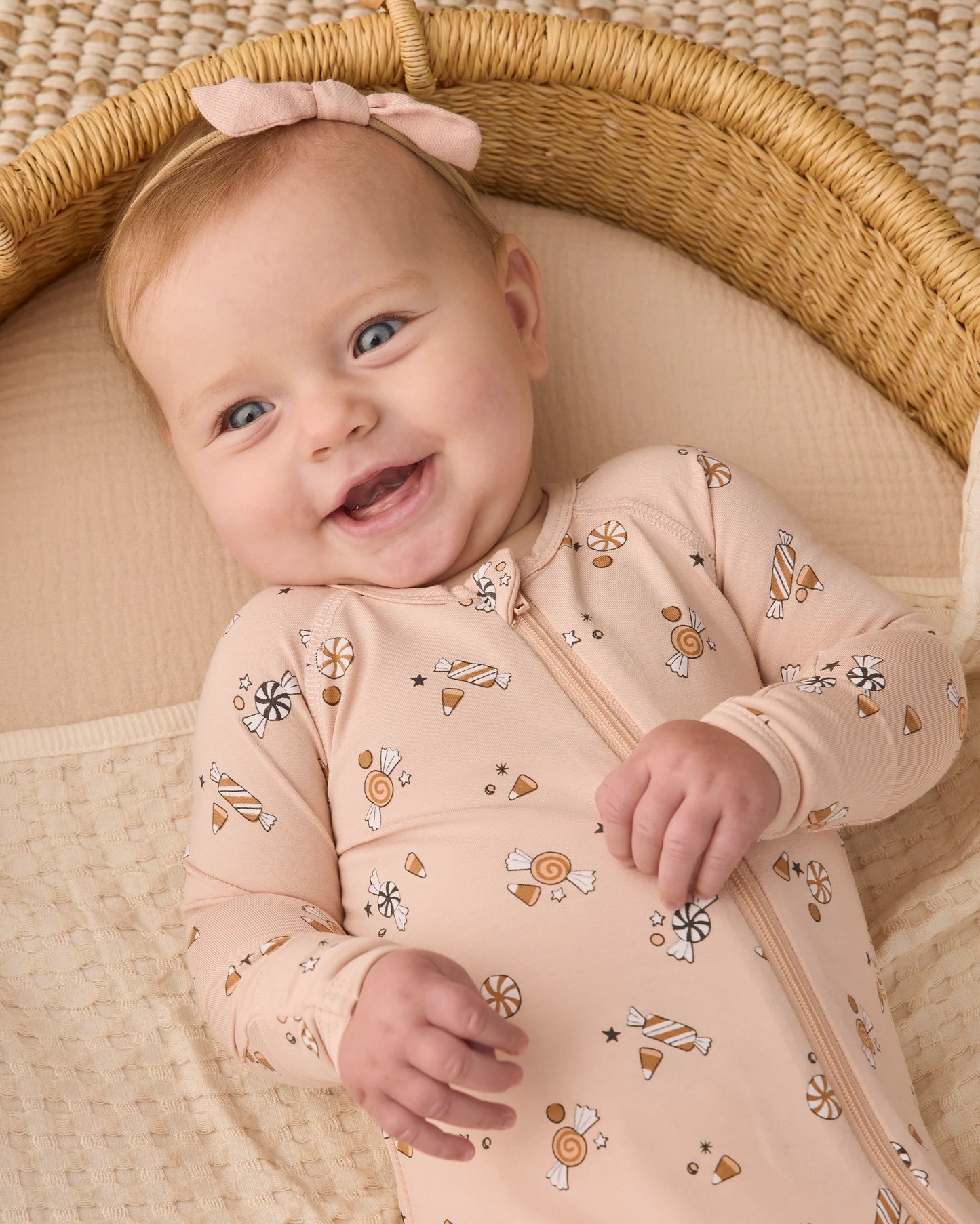 Bamboo Zip Footie | Candy