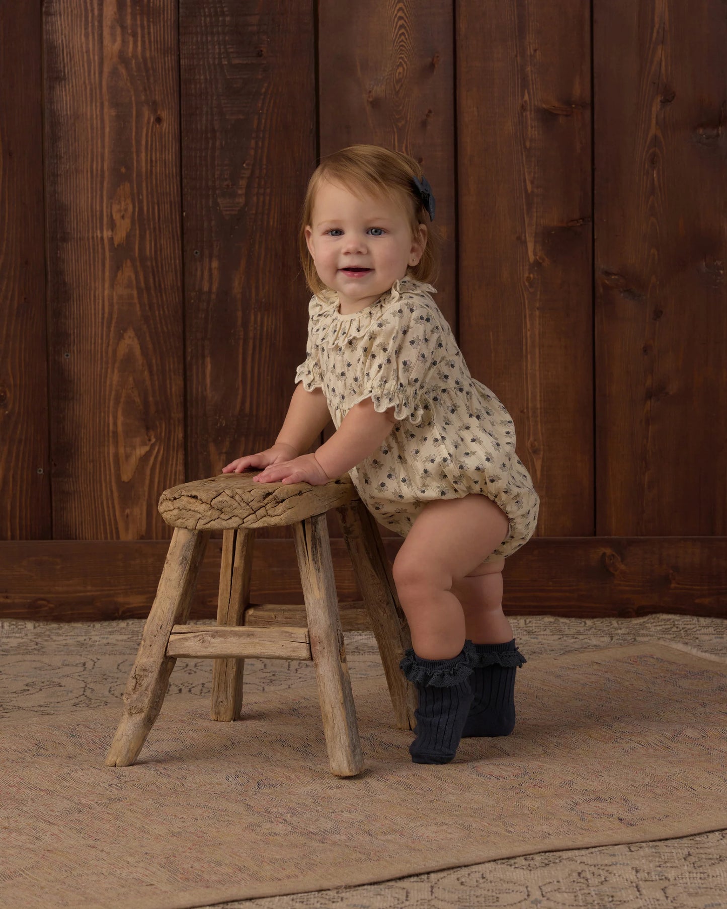 Lace Trim Socks, 2 Packs | Fawn/Midnight