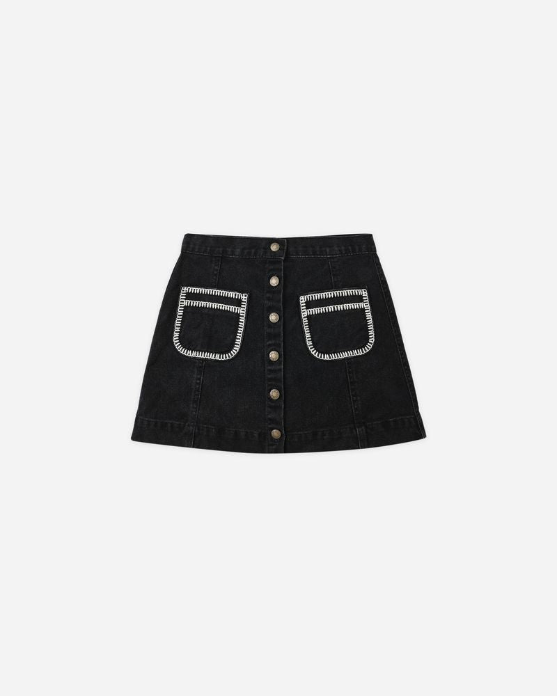 Denver Mini Skirt | Washed Black