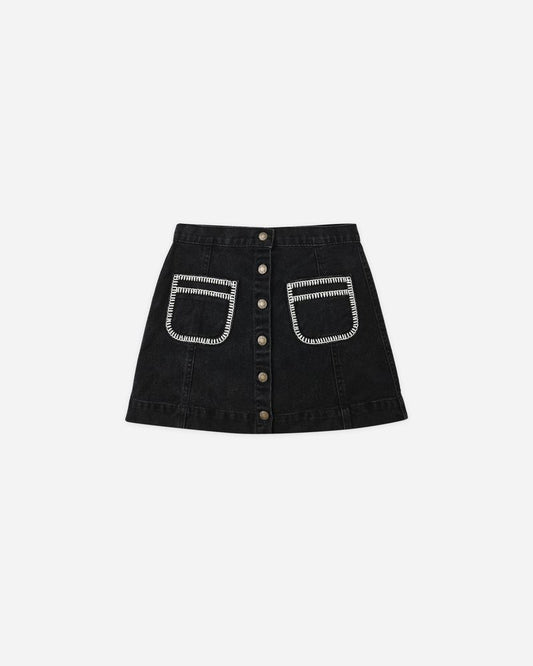 Denver Mini Skirt | Washed Black