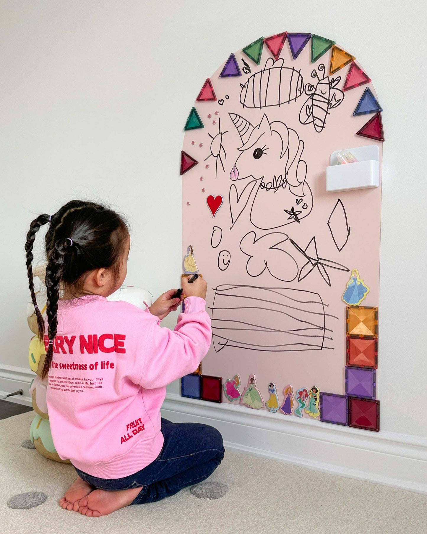 Magic Playwall Arch Decal | Petal Pink