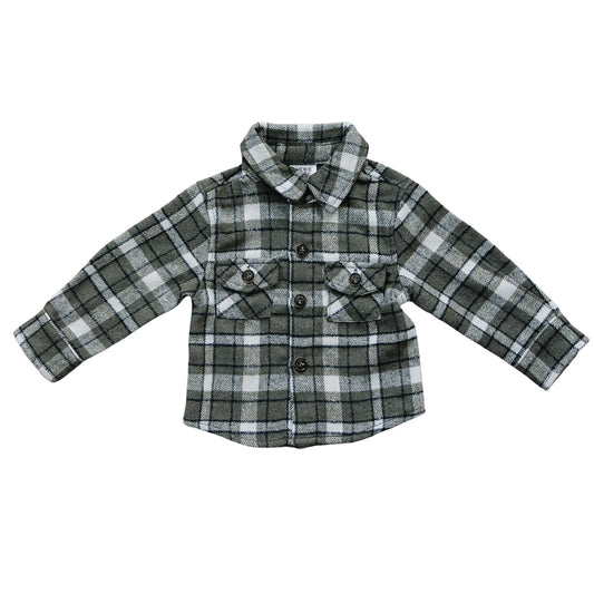 Flannel Shacket I Charcoal