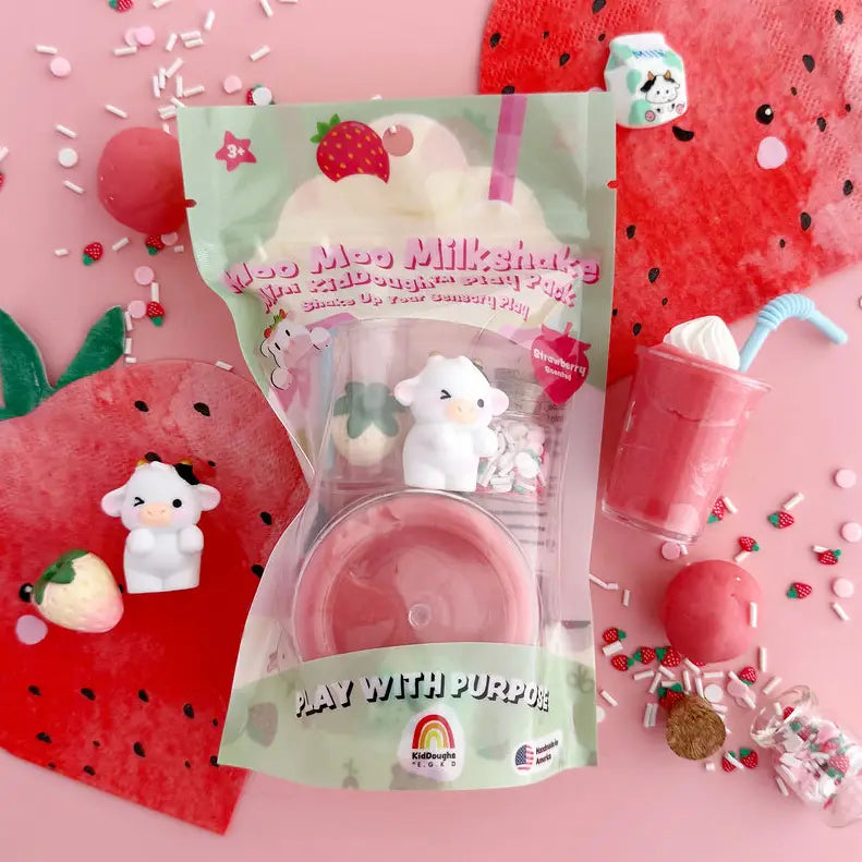 KidDough Mini Play Pack | Moo Moo Milkshake