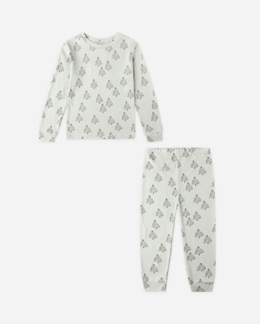 Organic Long Sleeve Pajama Set | Trees