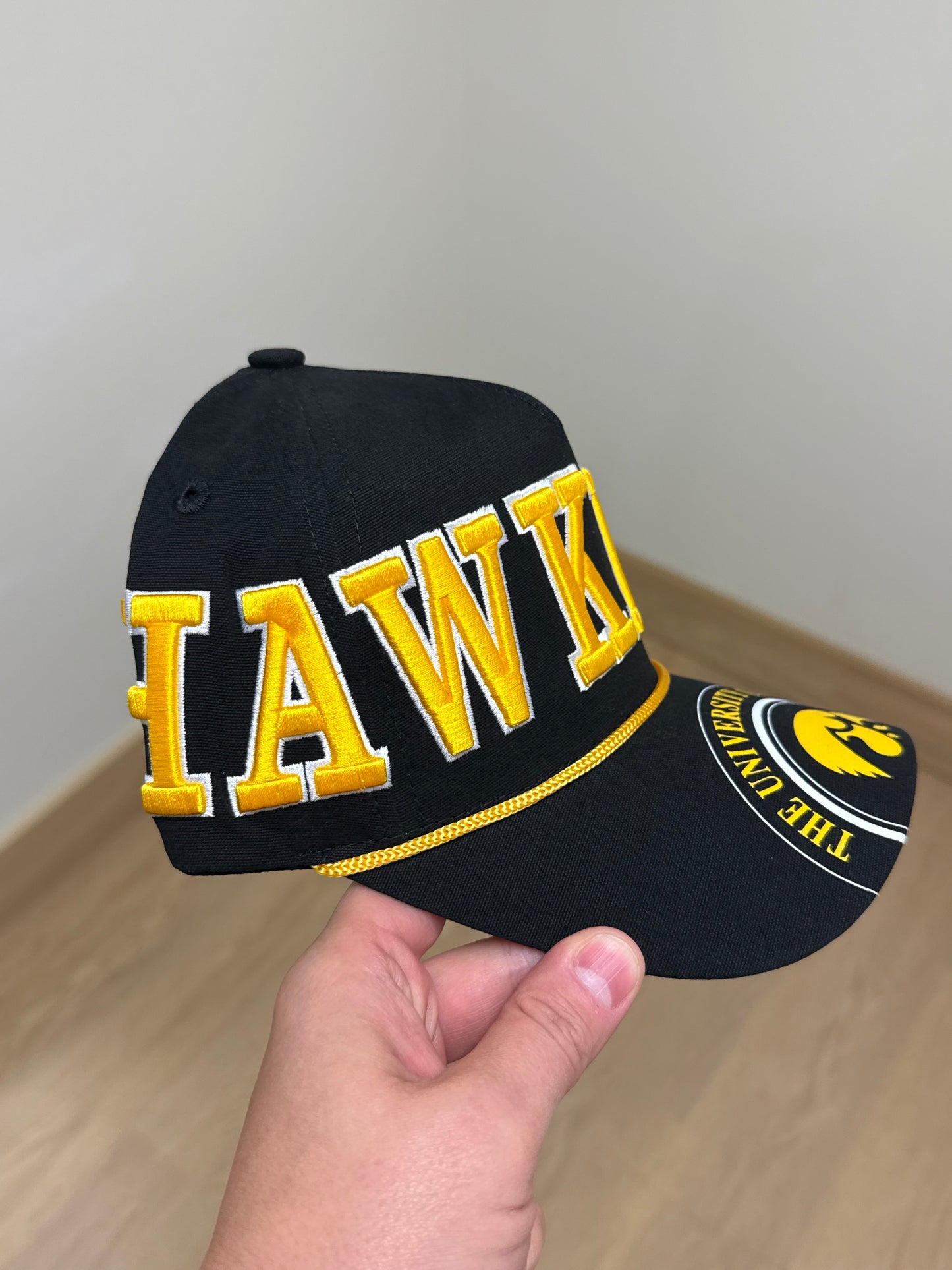 Iowa Phipps Away Split 5 Panel Canvas Baseball Hat | Black
