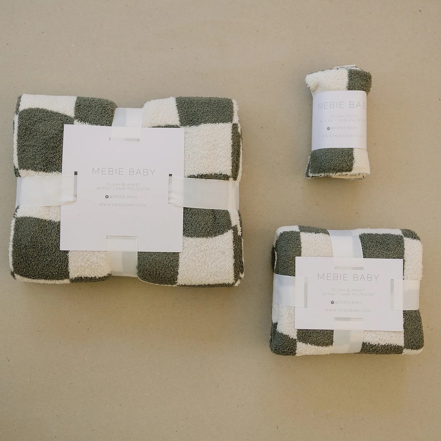 Plush Blanket | Green Checkered