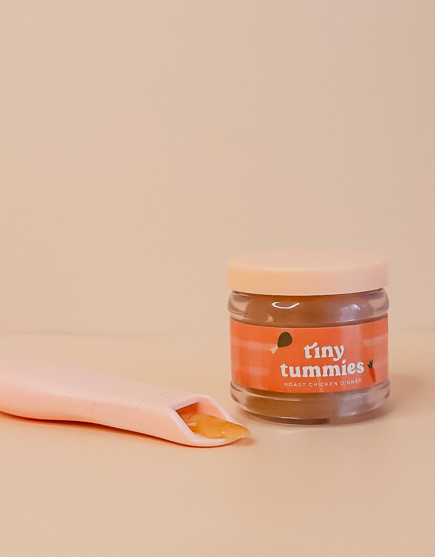 Tiny Tummies Food Jar and Spoon | Roast chicken dinner