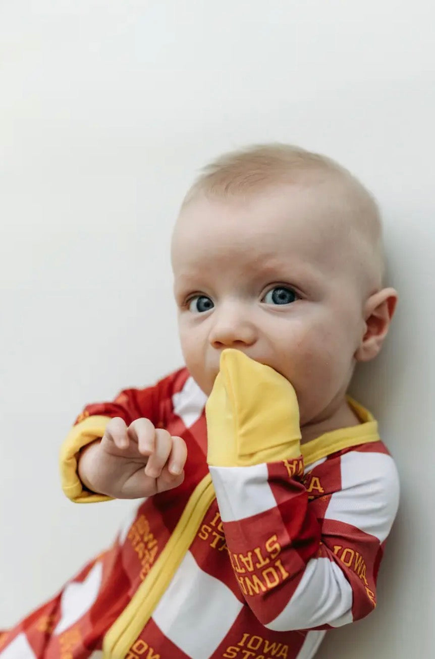 Bamboo Zip Romper | Iowa State Grid