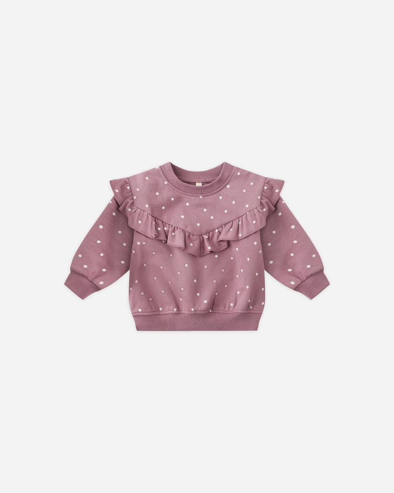 Relaxed Fleece Sweatshirt | Polka Dot