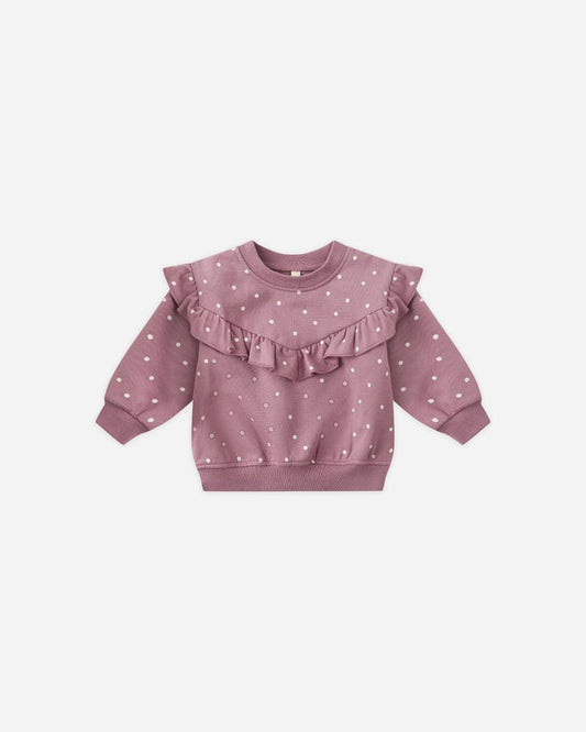 Relaxed Fleece Sweatshirt | Polka Dot