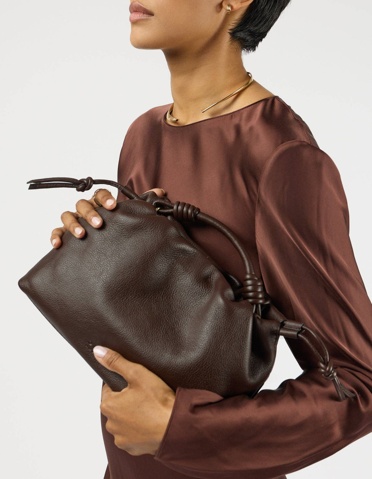 Kiki Midi - Chocolate Soft Grain Leather: Chocolate / Soft Grain Leather / Small