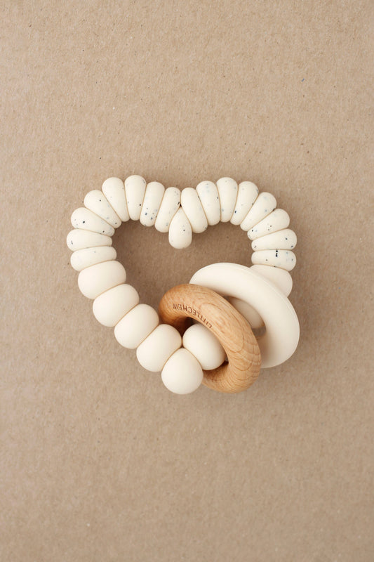 Heart Teether | Cream