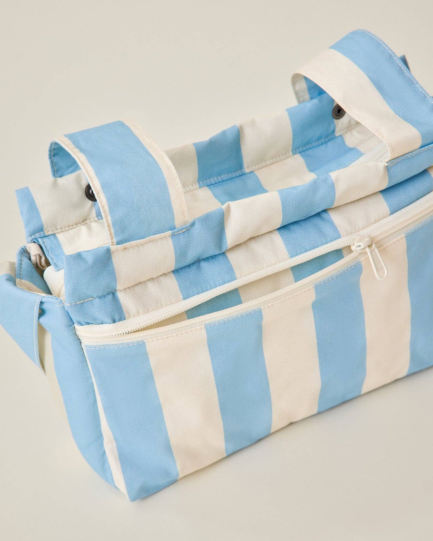 Stroller Party Caddy Bag | Blue Wide Stripe