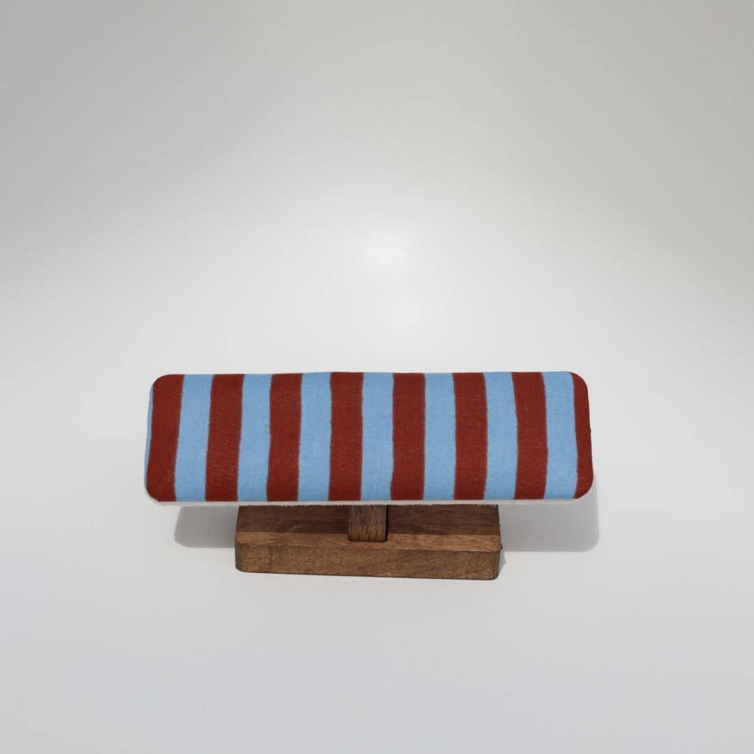 Custom Bracelet Display Stand: Red & Yellow
