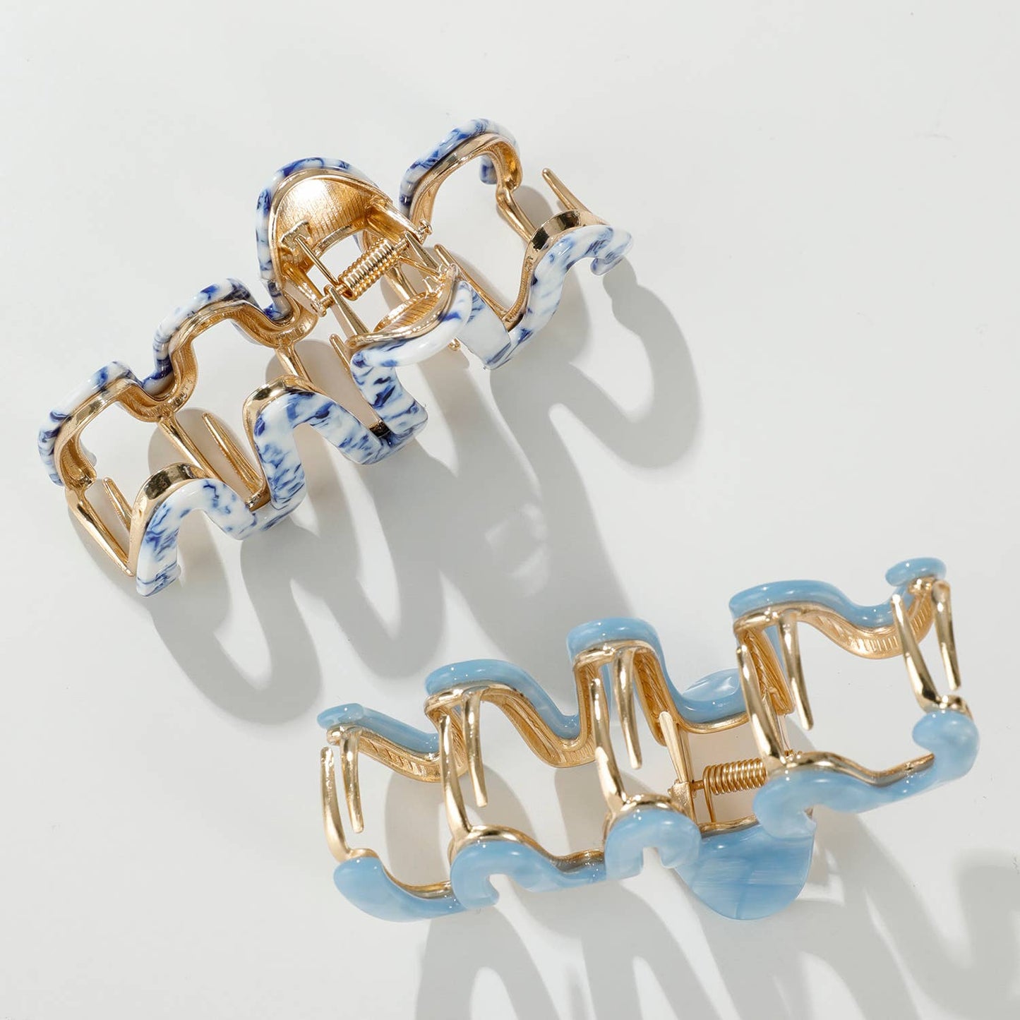 Large Willow Metal Squiggle Claw Clip | Coastal