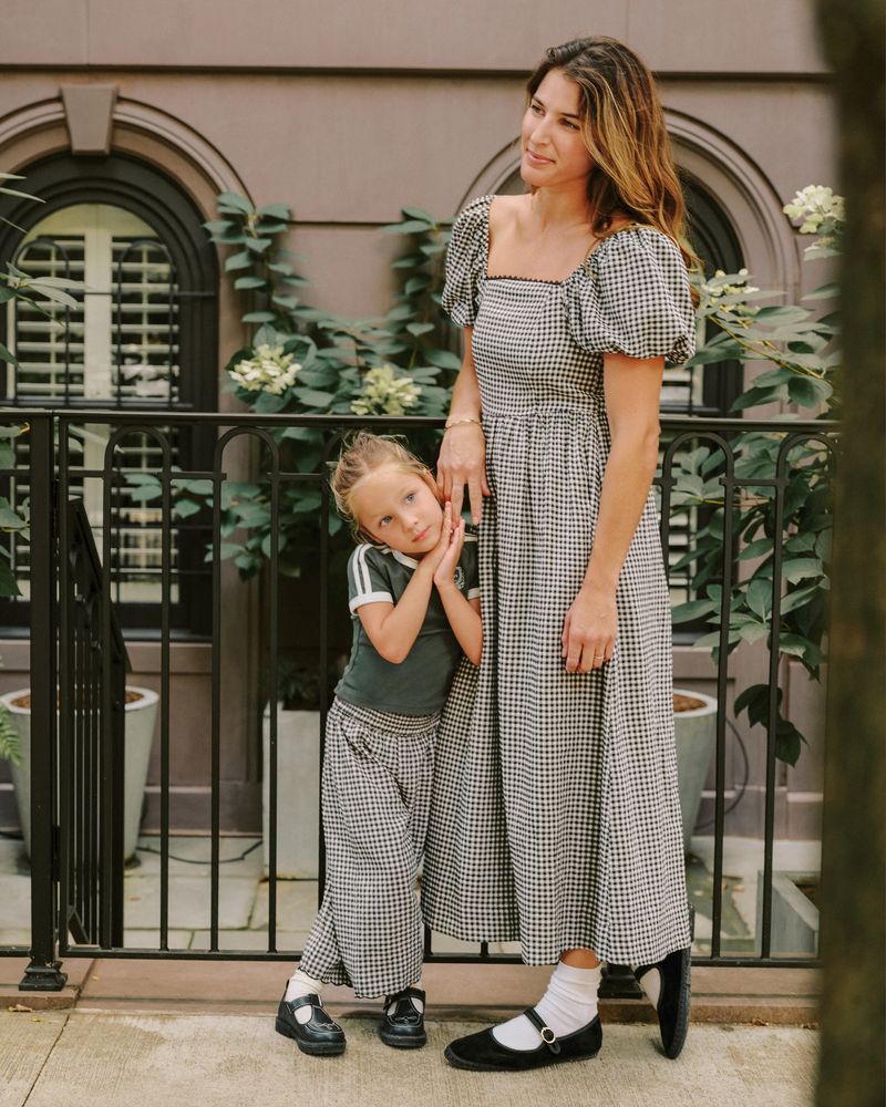 Wide Leg Pant | Black Gingham