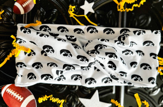 Printed Turband Headband | Hawkeyes Mascot