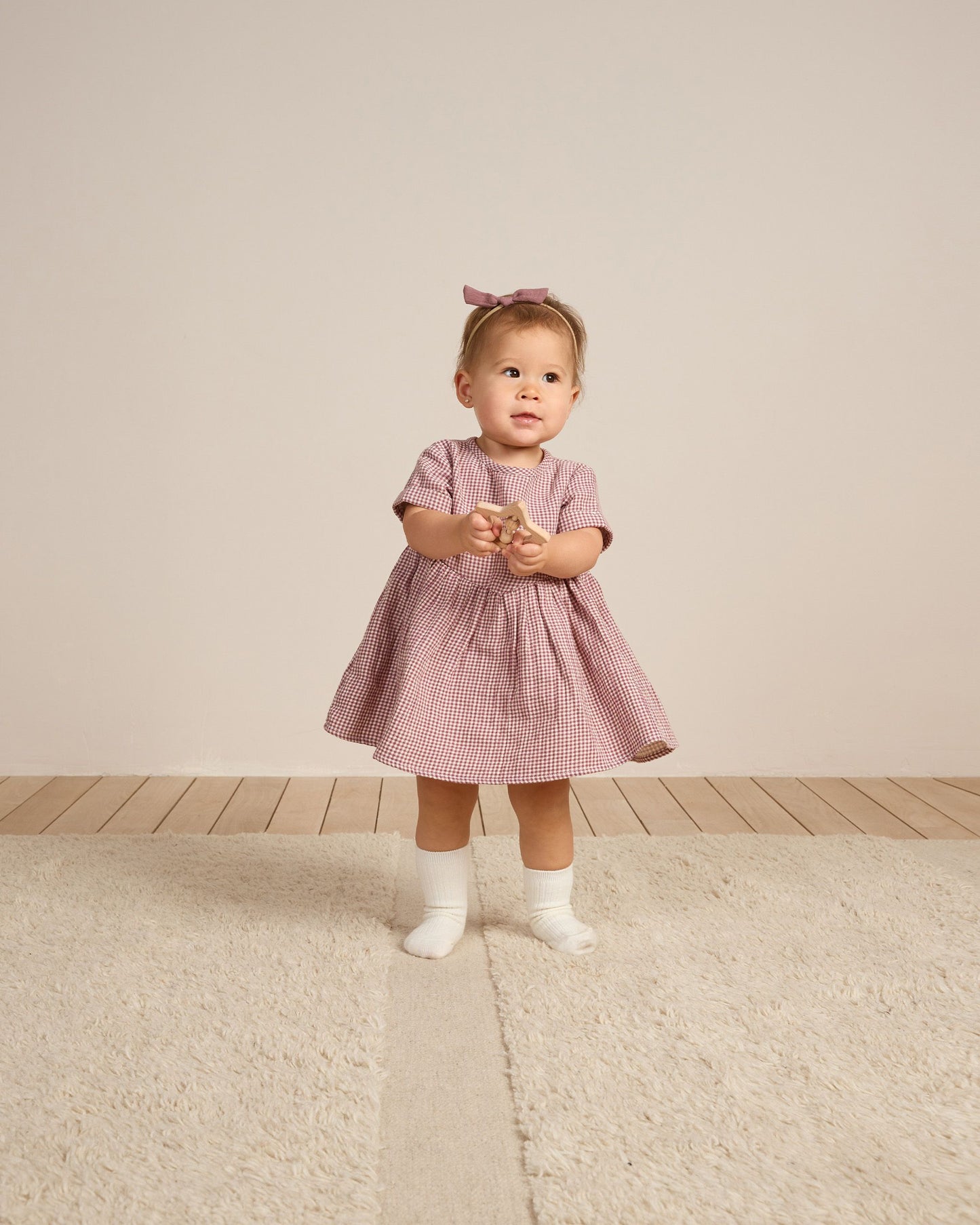 Brielle Dress | Plum Gingham