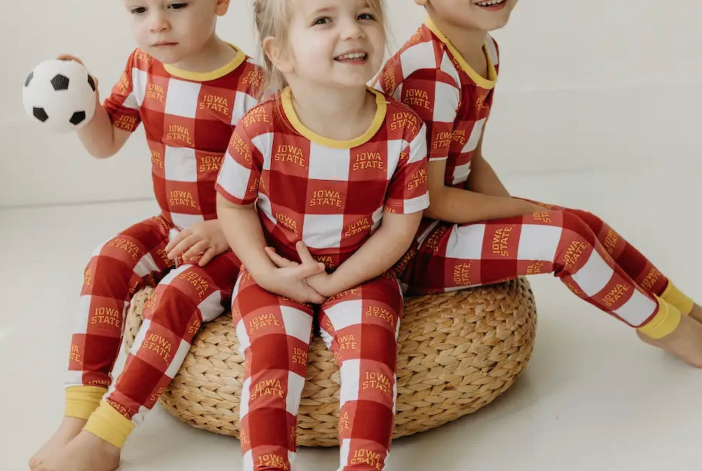 Two Piece Bamboo Pajama Set | Iowa State Grid