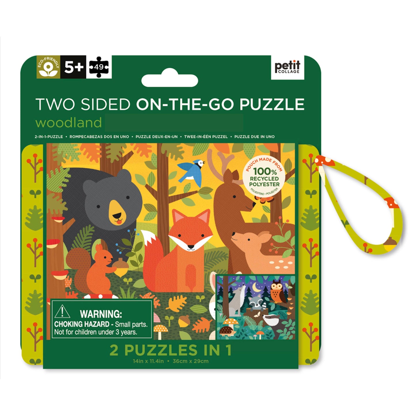 Two Sided On-The-Go Puzzle I Woodland