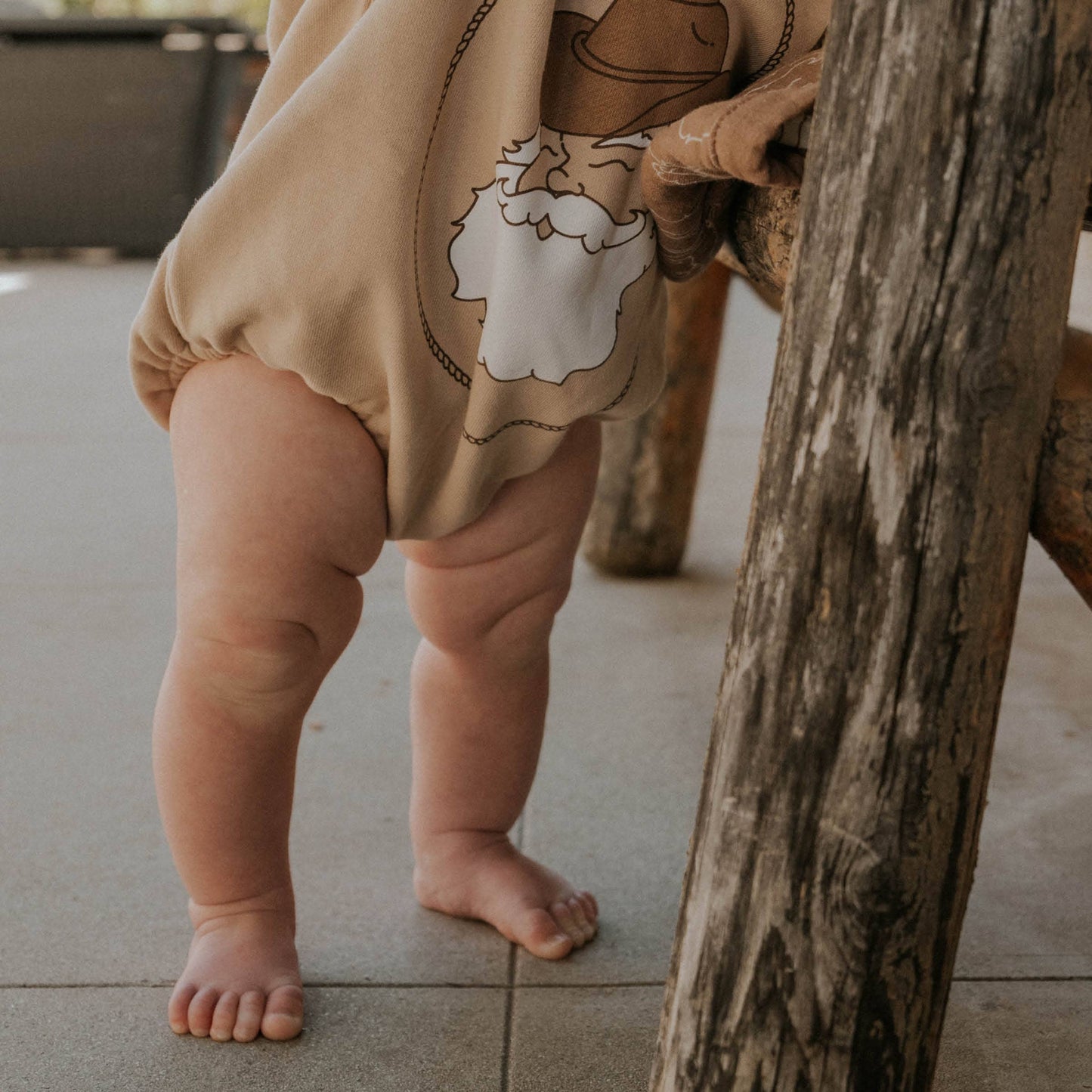 Bubble Romper I Ranch Santa