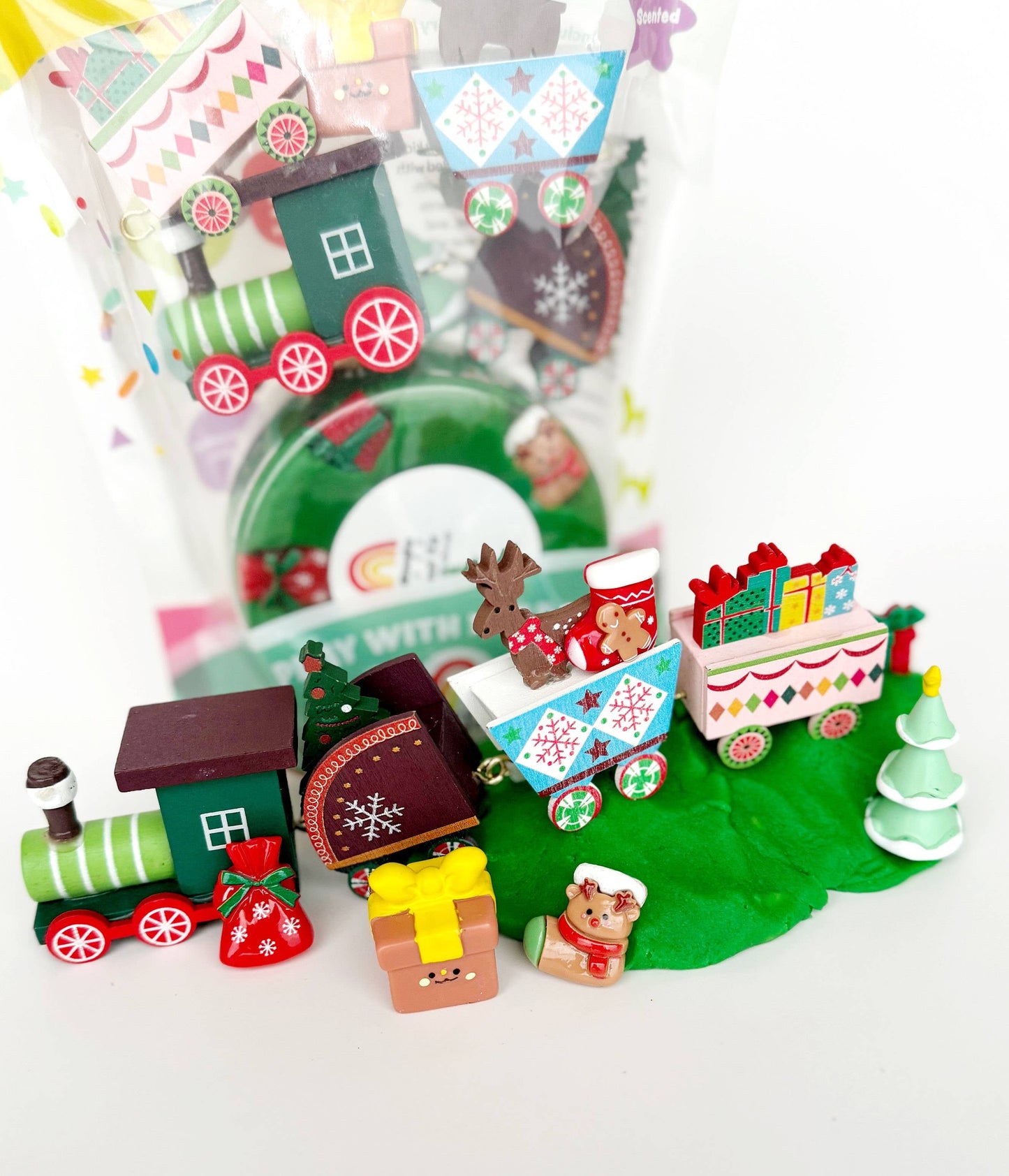 KidDough Play Kit I Christmas Train