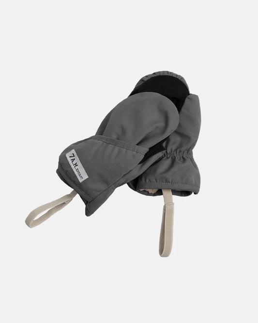 Benji Plush Mittens | Smokey