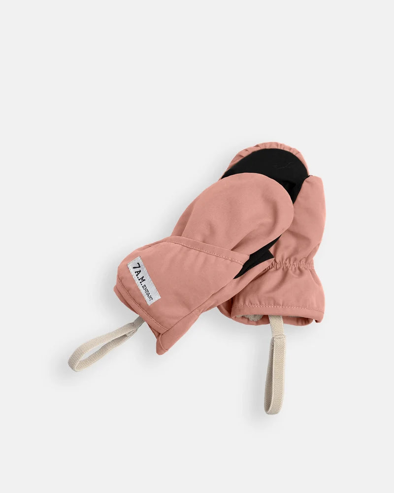 Benji Plush Mittens | Rose Dawn
