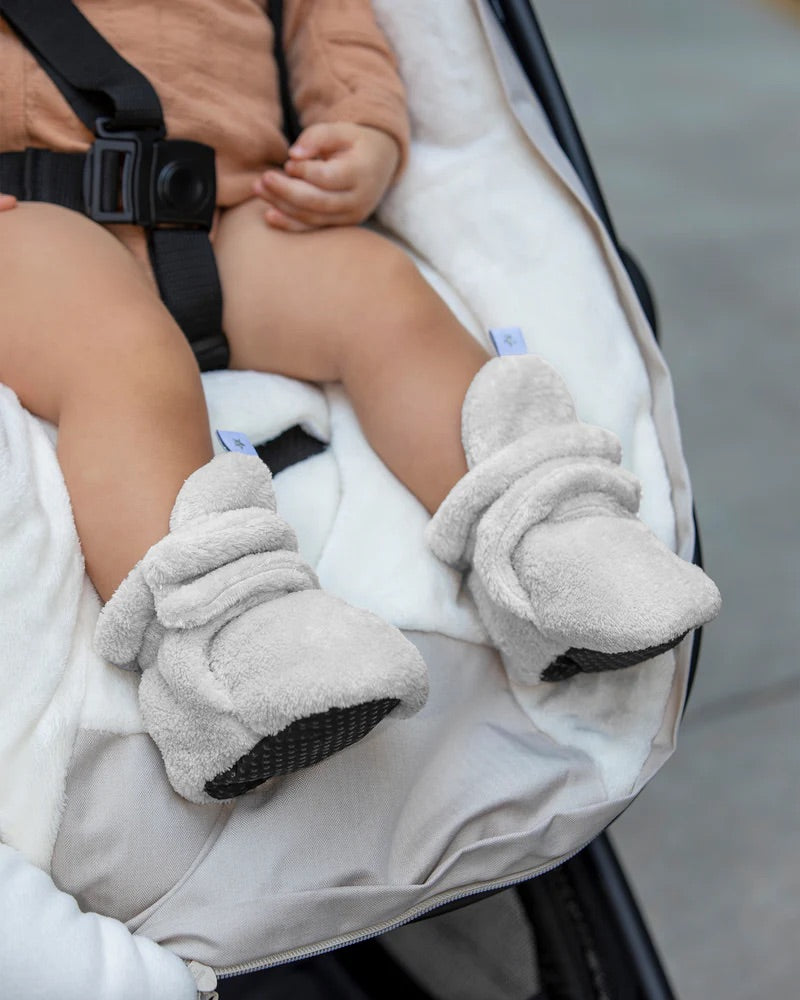 Plush Baby Booties Slippers | Pearl