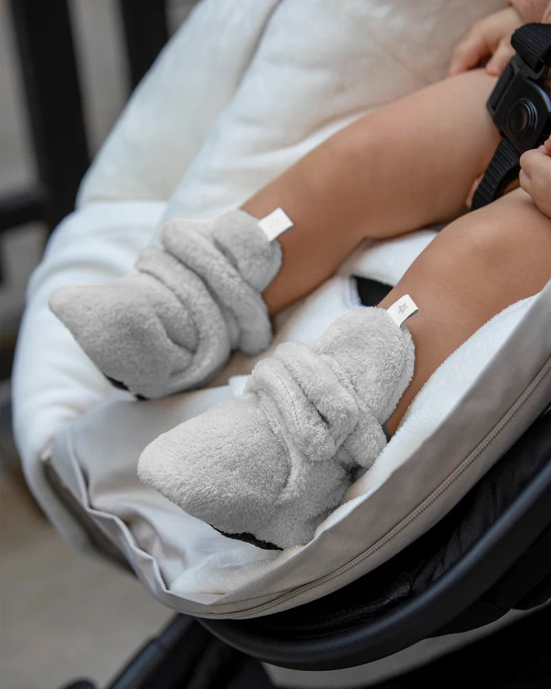 Plush Baby Booties Slippers | Pearl