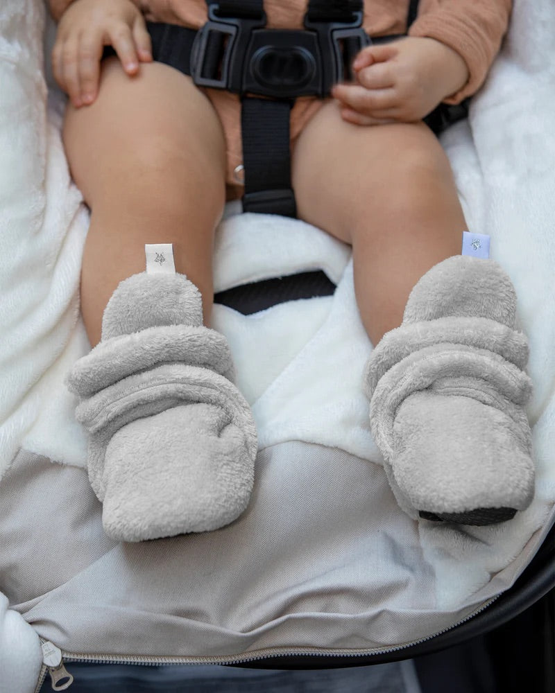 Plush Baby Booties Slippers | Pearl