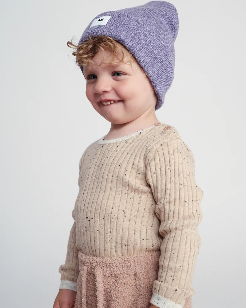 Beanie - Heather I Purple