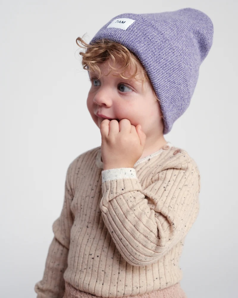 Beanie - Heather I Purple