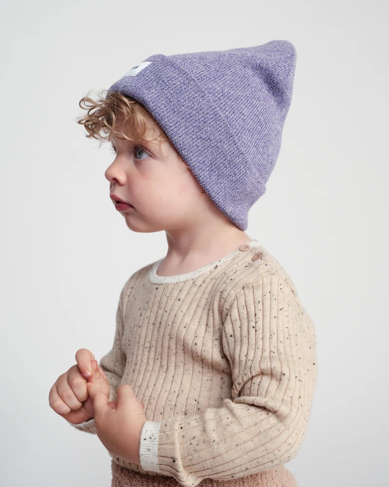 Beanie - Heather I Purple