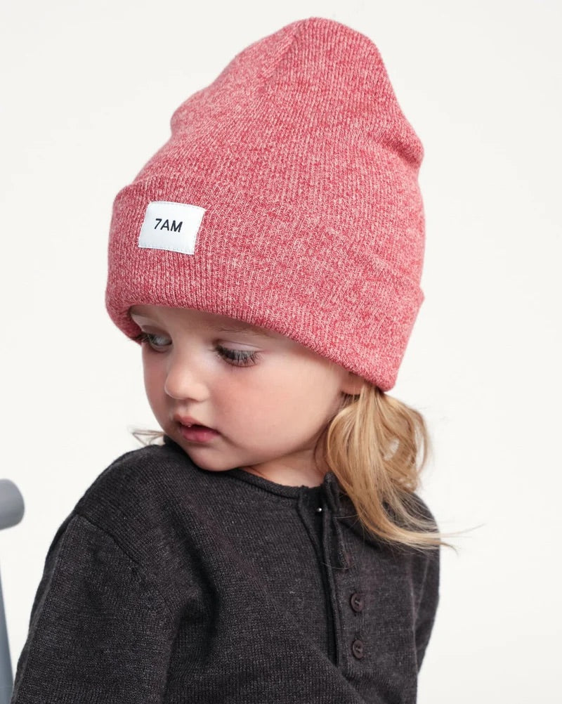 Beanie - Heather I Red