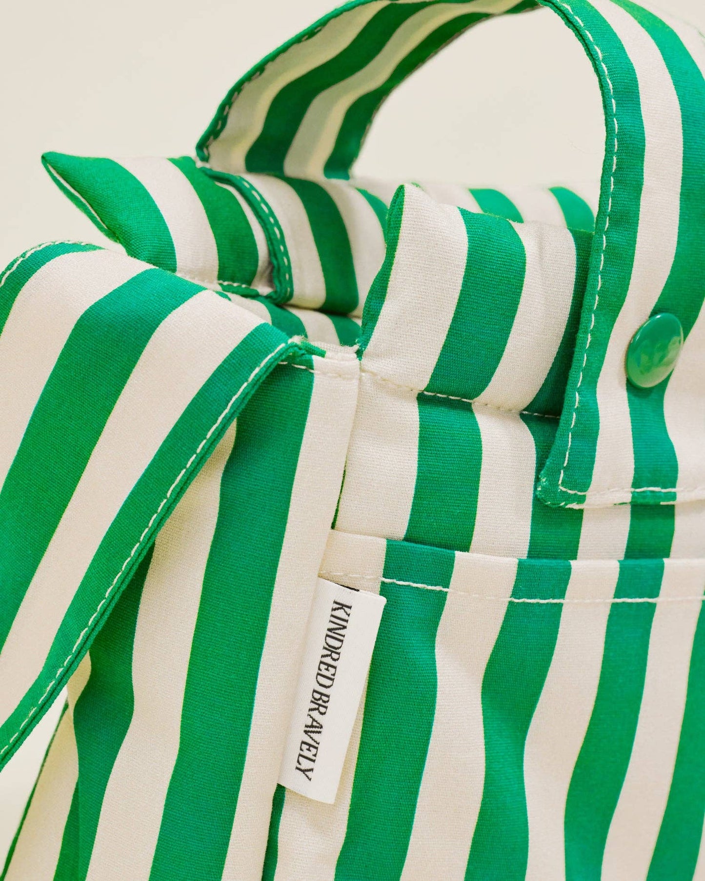 Stroller Party Caddy Bag: Green Stripe