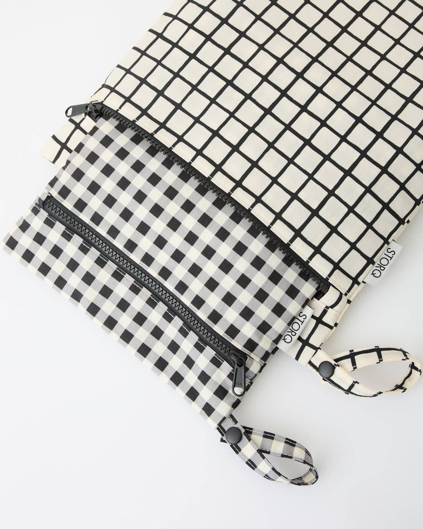 Fall Colors: Wet/Dry Bag Set: Black Grid