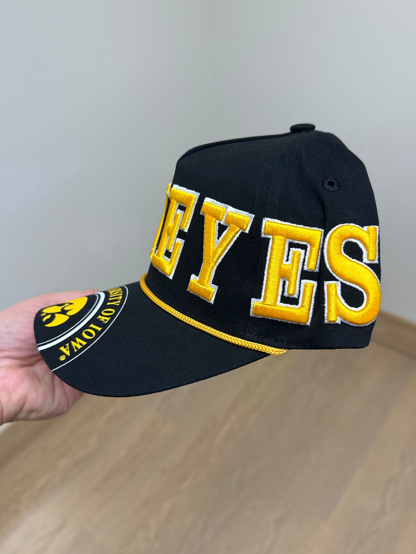 Iowa Phipps Away Split 5 Panel Canvas Baseball Hat | Black