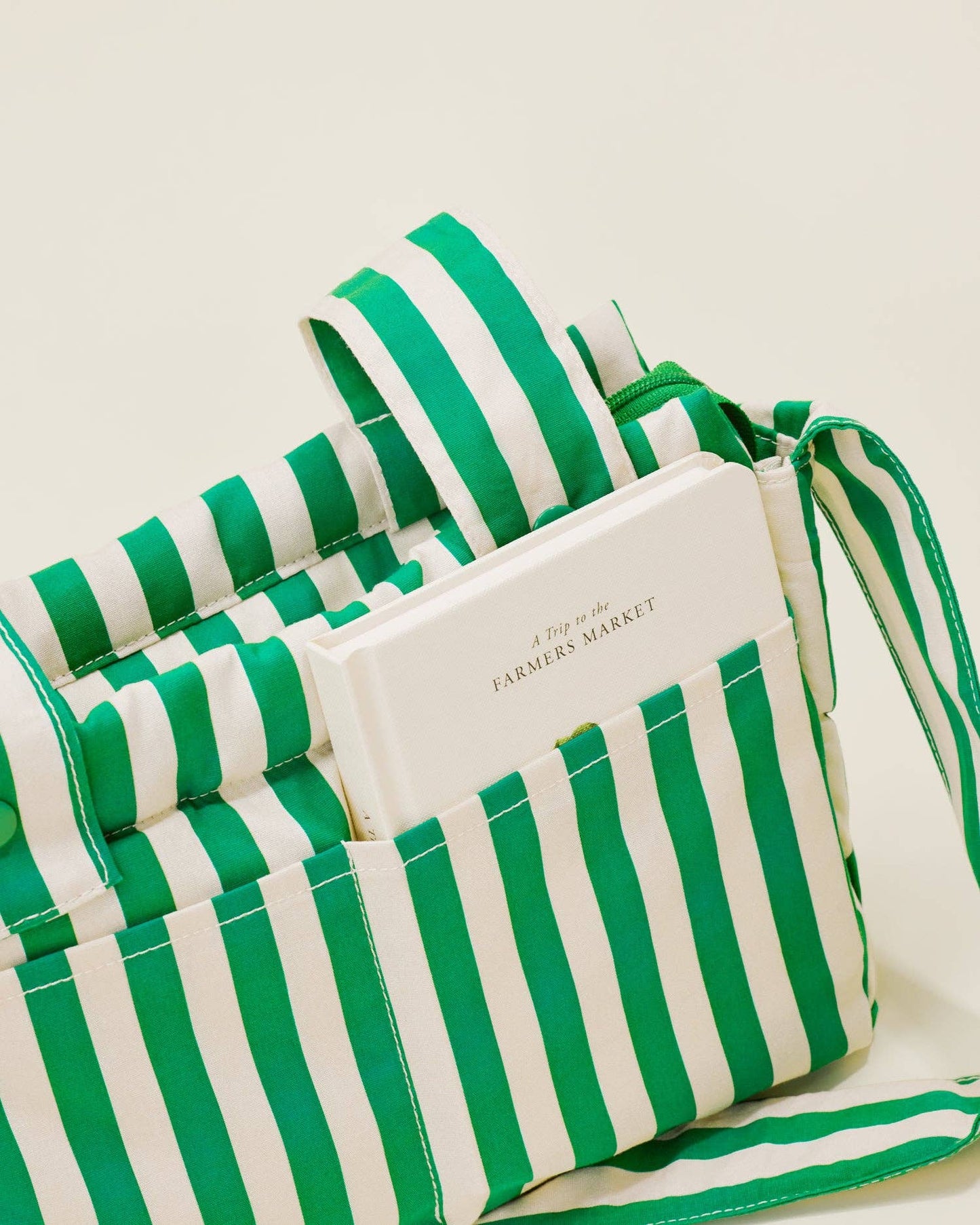 Stroller Party Caddy Bag: Green Stripe