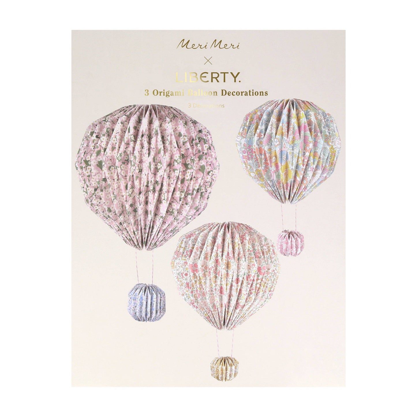 Meri Meri x Liberty | Origami Balloon Decorations