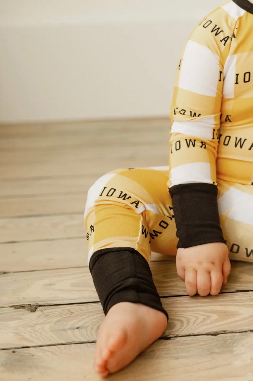 Bamboo Zip Romper | Iowa Grid