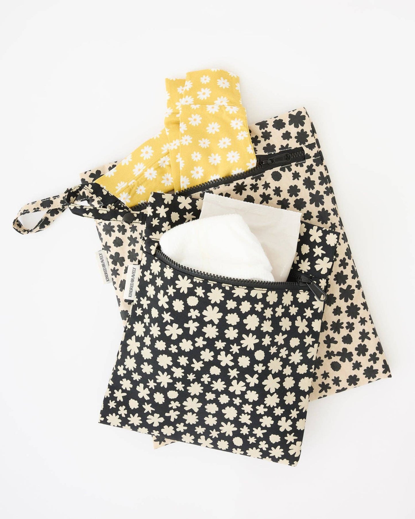 Wet/Dry Bag Set | Cream Chamomiles