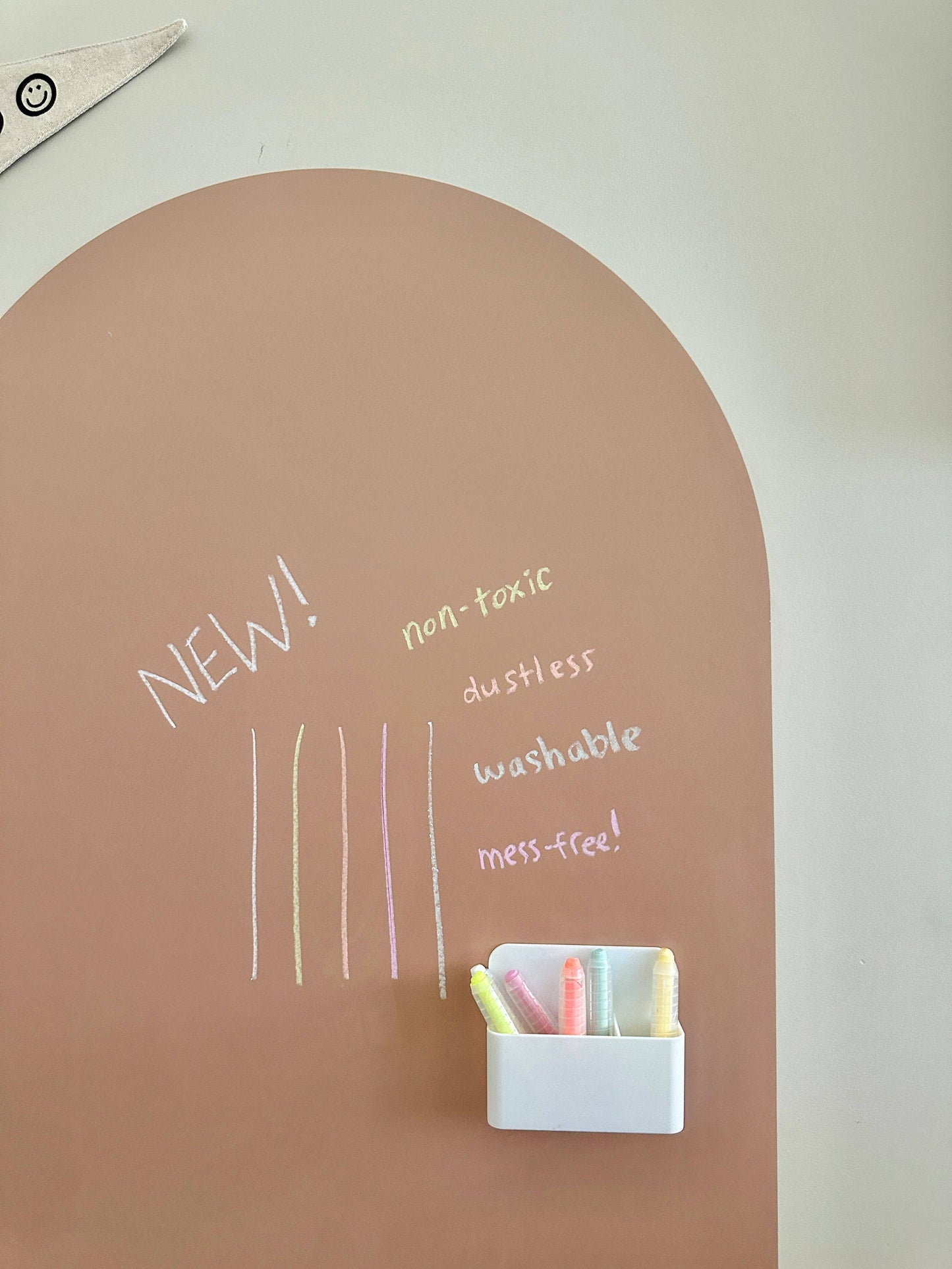 Dustless Chalk Crayons + Magnetic Holder Bundle for Magic Playwall | Neon