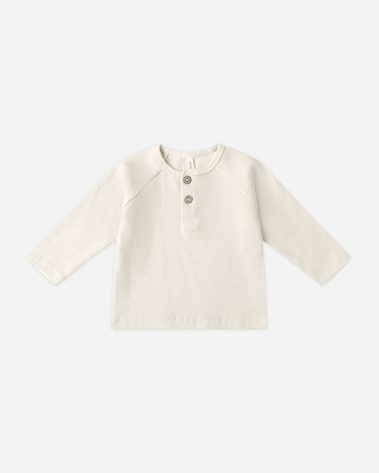 Henley Knit Top | Natural