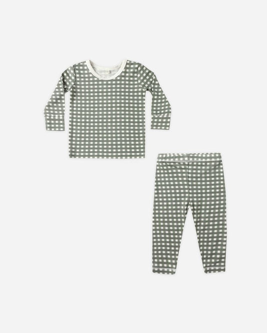 Bamboo Pajama Set | Forest Check