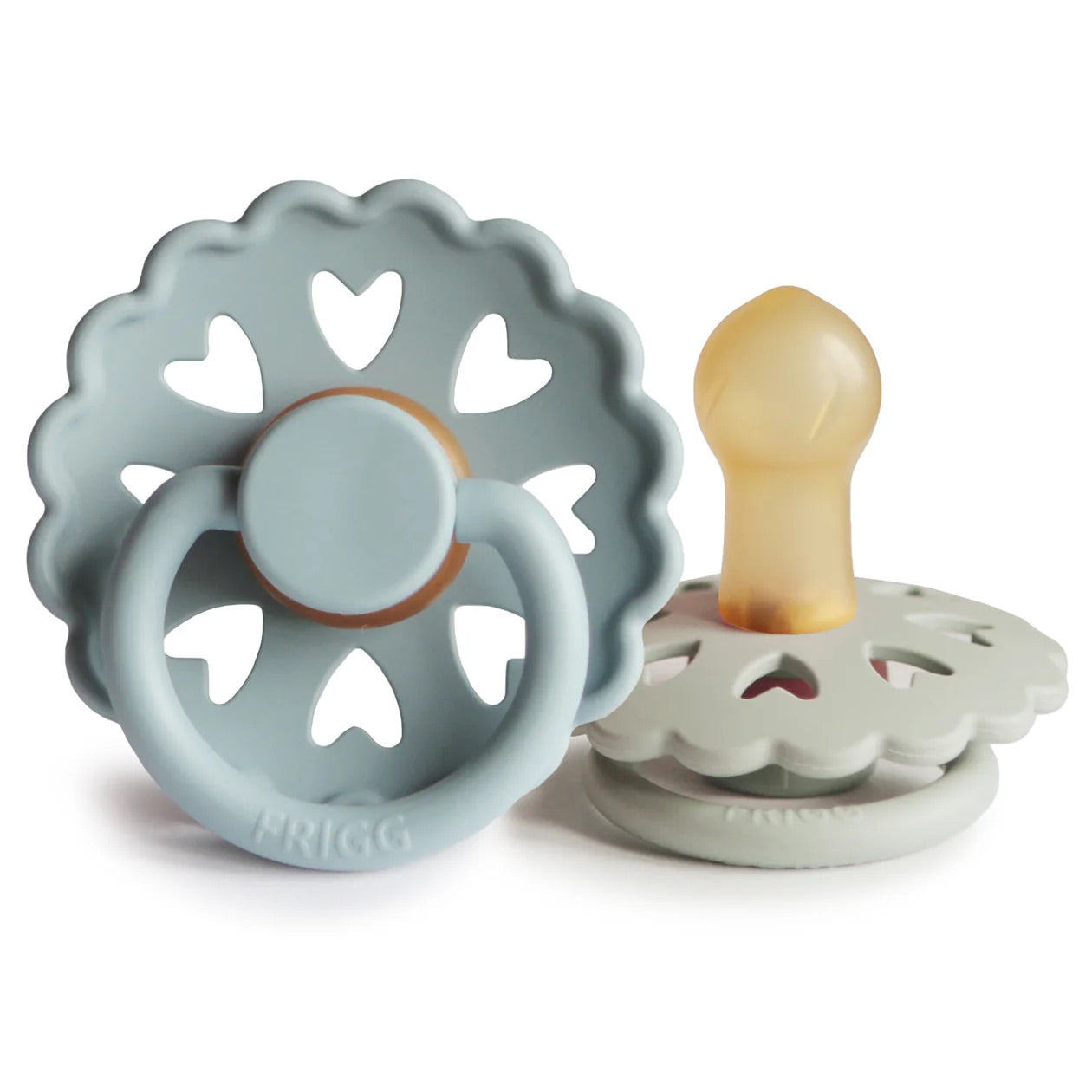 FRIGG Anderson Fairytale Natural Rubber Pacifier I Stone Blue/Willow Gray