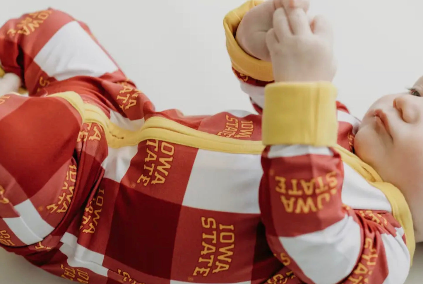 Bamboo Zip Romper | Iowa State Grid